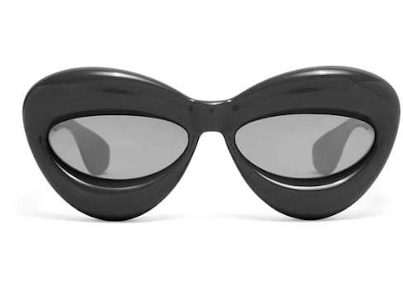 LOEWE Inflated Cateye Sunglasses in Nylon Black (G00036IX02 1100)