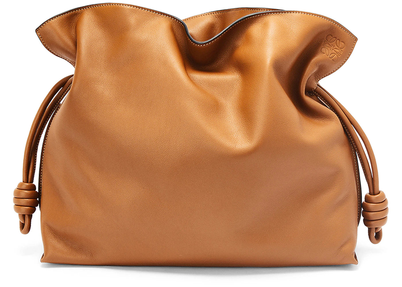 LOEWE Large Flamenco Clutch In Nappa Calfskin Warm Desert