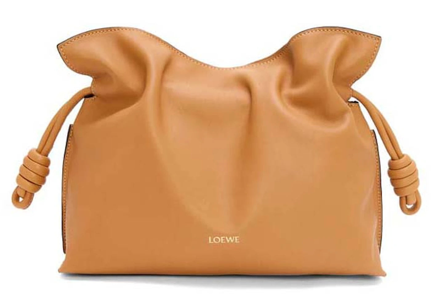 LOEWE Medium Flamenco Clutch In Nappa Calfskin Warm Desert