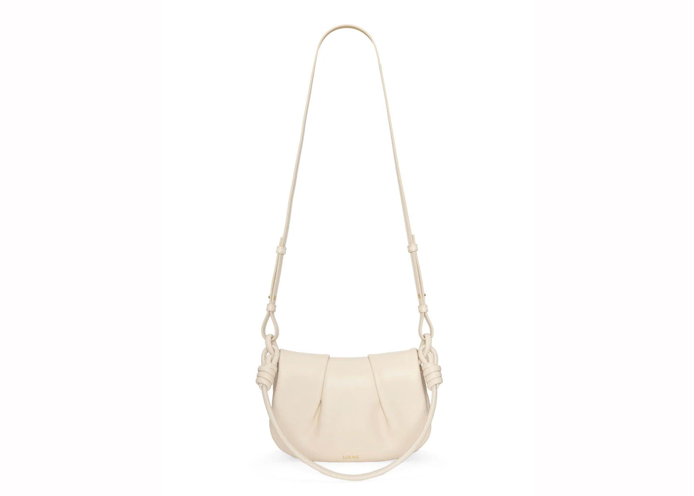 LOEWE Paseo Satchel in Shiny Nappa Calfskin Angora