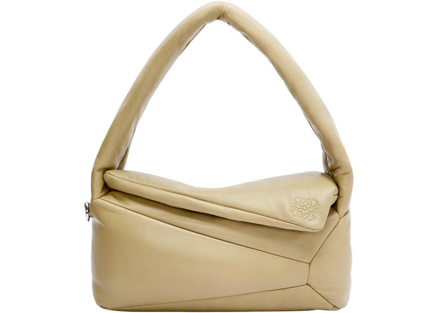 LOEWE Puffer Puzzle Hobo Bag Clay Green