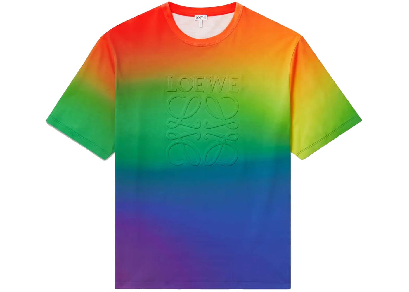 LOEWE Rainbow Anagram Cotton T-Shirt Multicolor