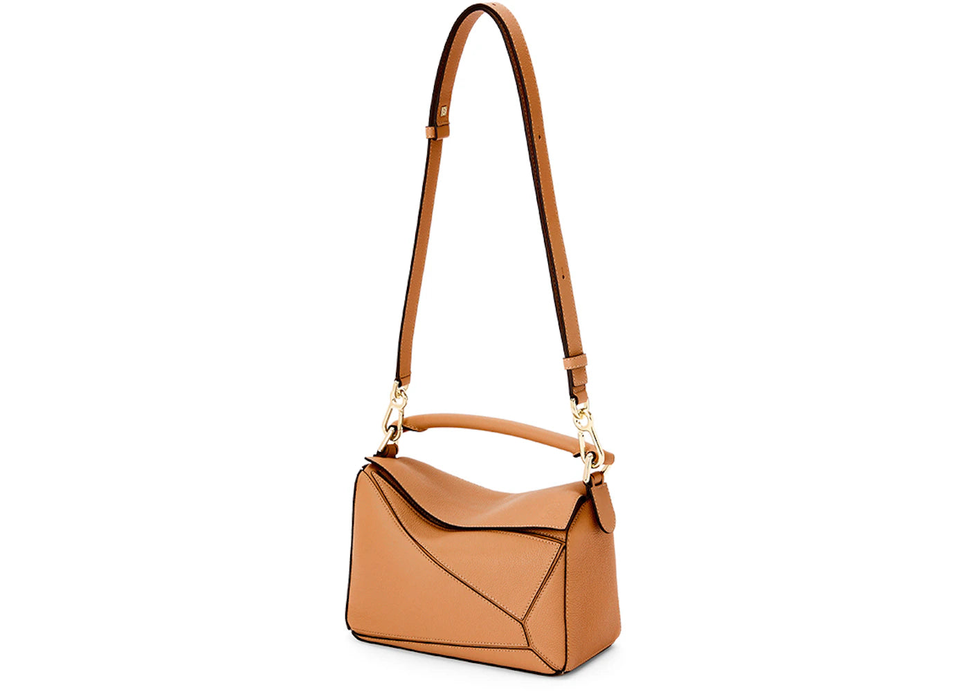 LOEWE Small Puzzle Bag In Soft Grained Calfskin Light Caramel