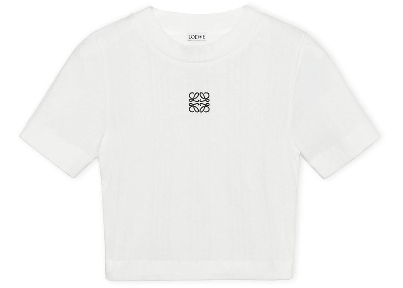 LOEWE Women's Cotton Cropped Top White