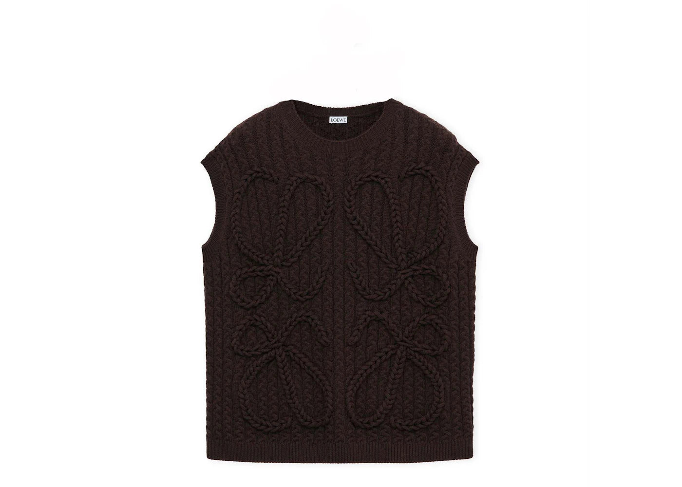 LOEWE Wool Vest Chocolate