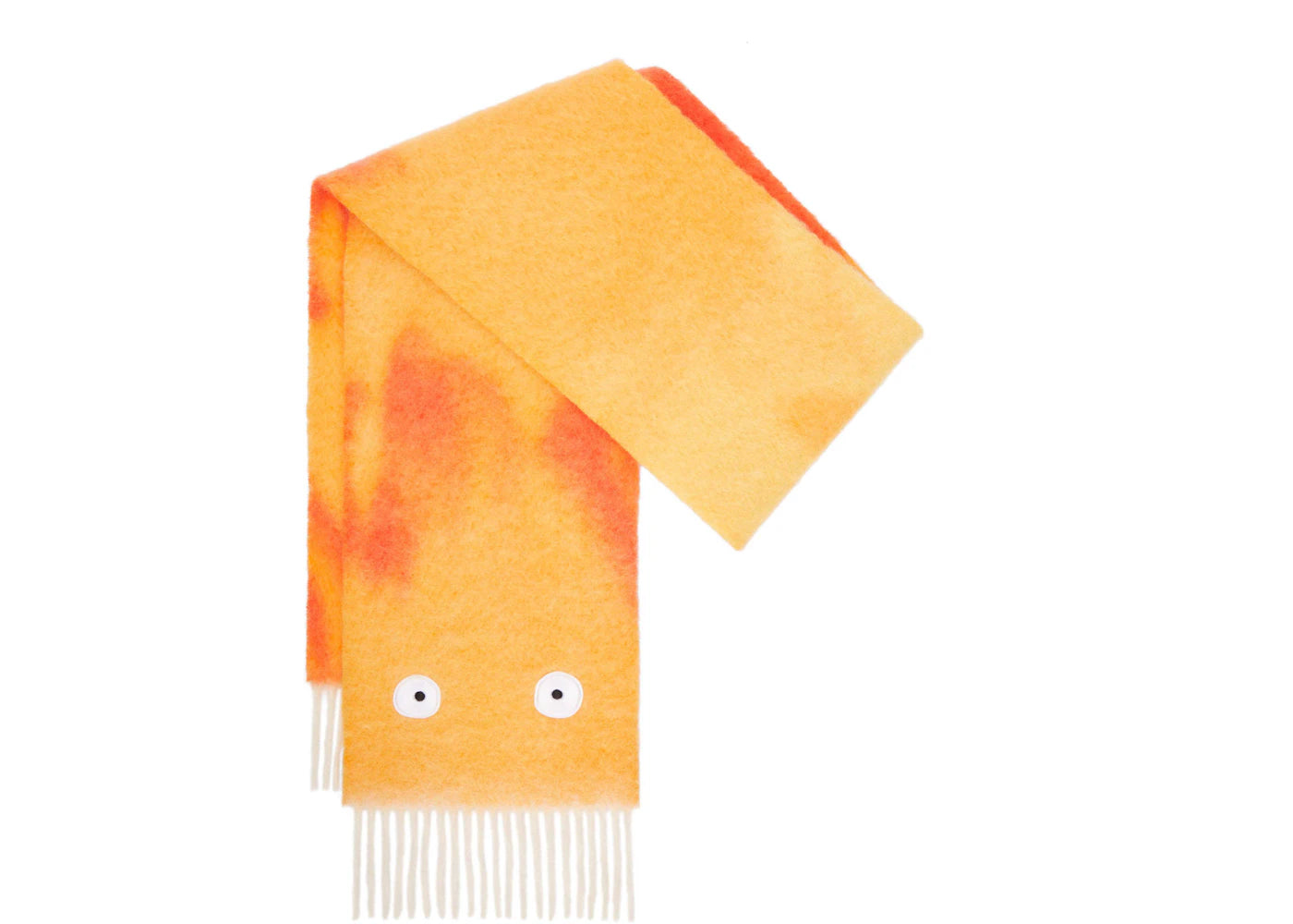 LOEWE x Howls Calcifer Scarf In Mohair And Wool Blend Orange/Red