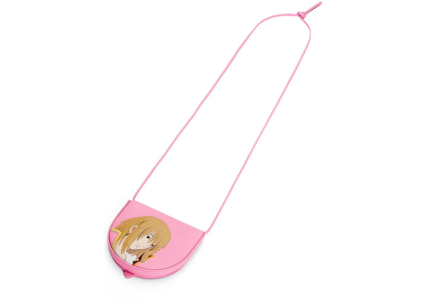 LOEWE x Howls Howl Small Heel Pouch In Classic Calfskin Cotton Candy