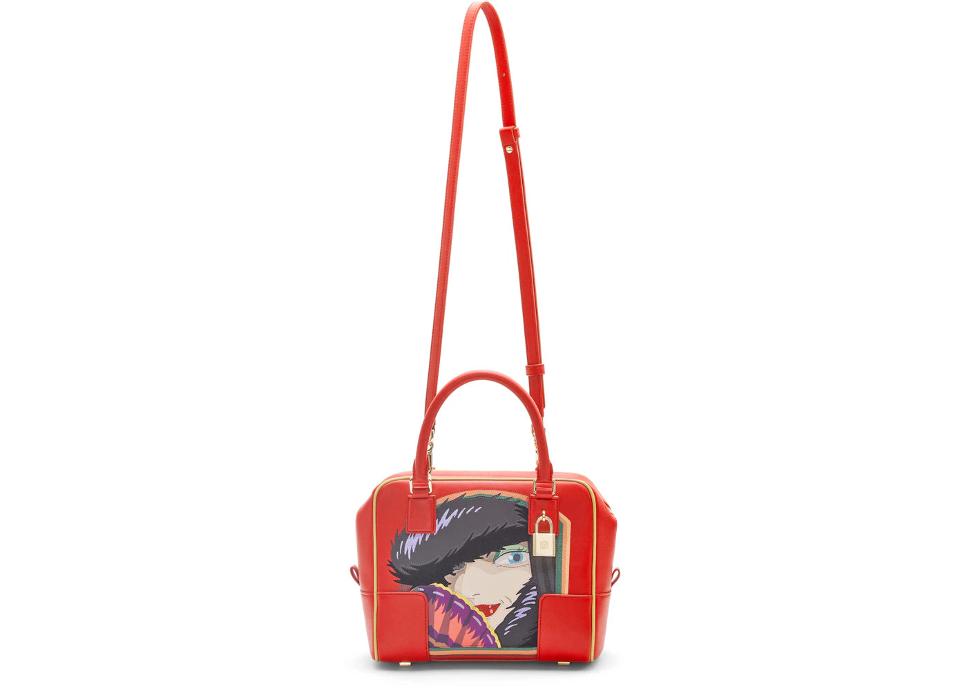 LOEWE x Howls Witch Of The Waste Amazona 19 Bag In Nappa Calfskin Red