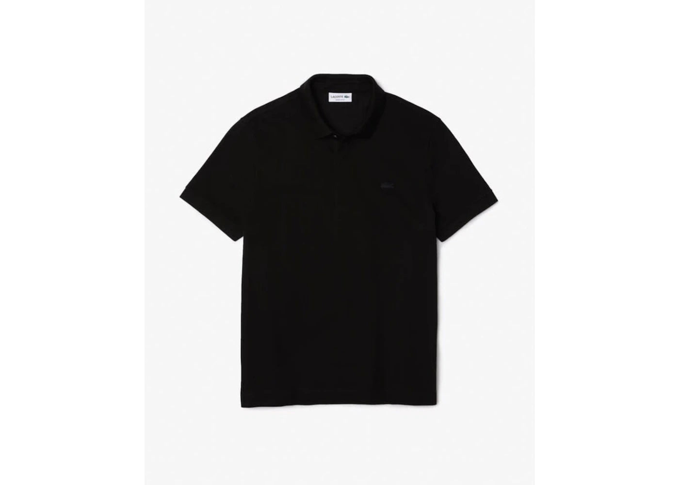 Lacoste Regular Fit Paris Stretch Pique Polo Shirt Black