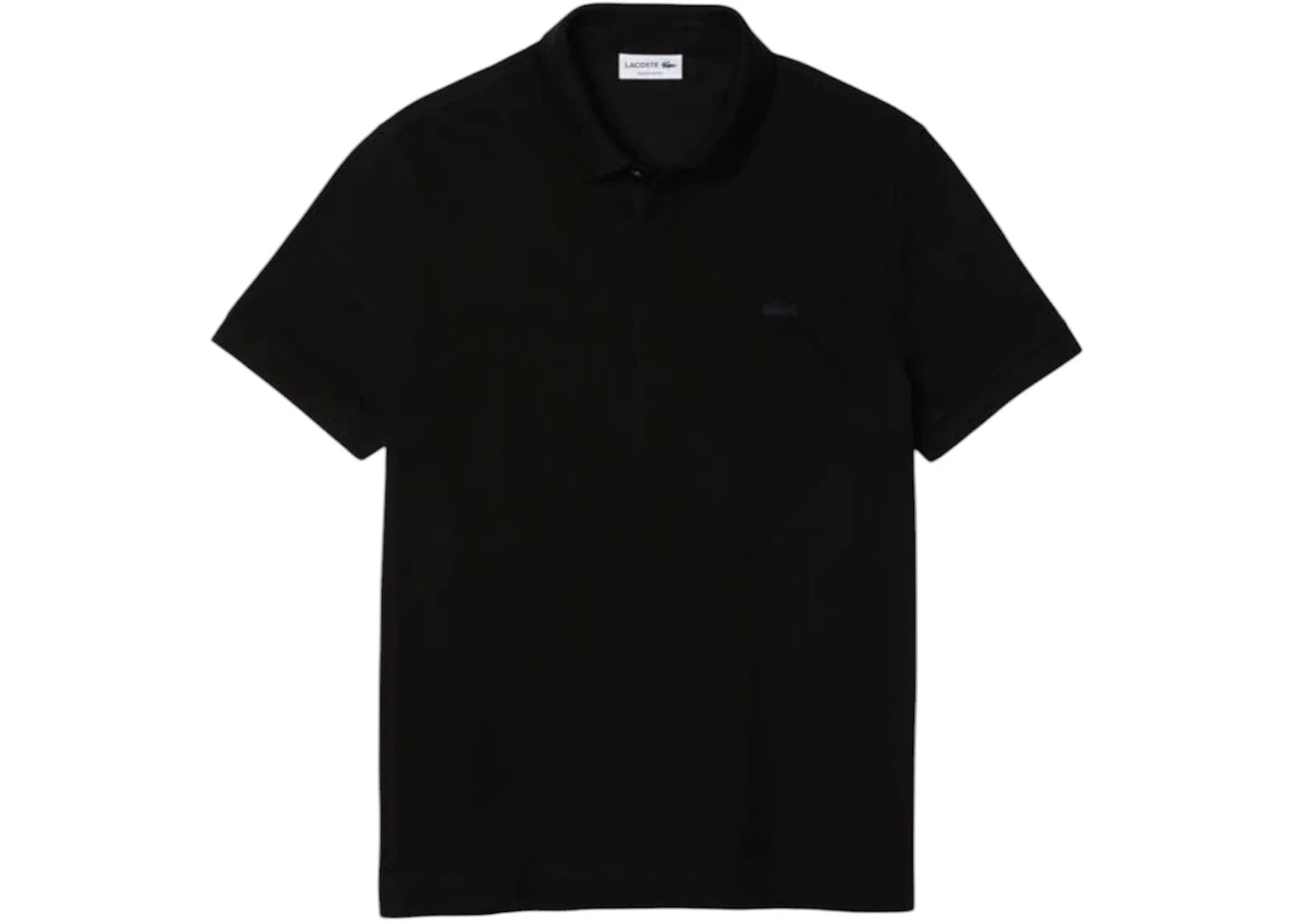 Lacoste Regular Fit Paris Stretch Pique Polo Shirt Black