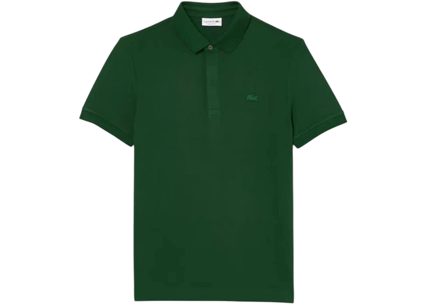 Lacoste Regular Fit Paris Stretch Pique Polo Shirt Green