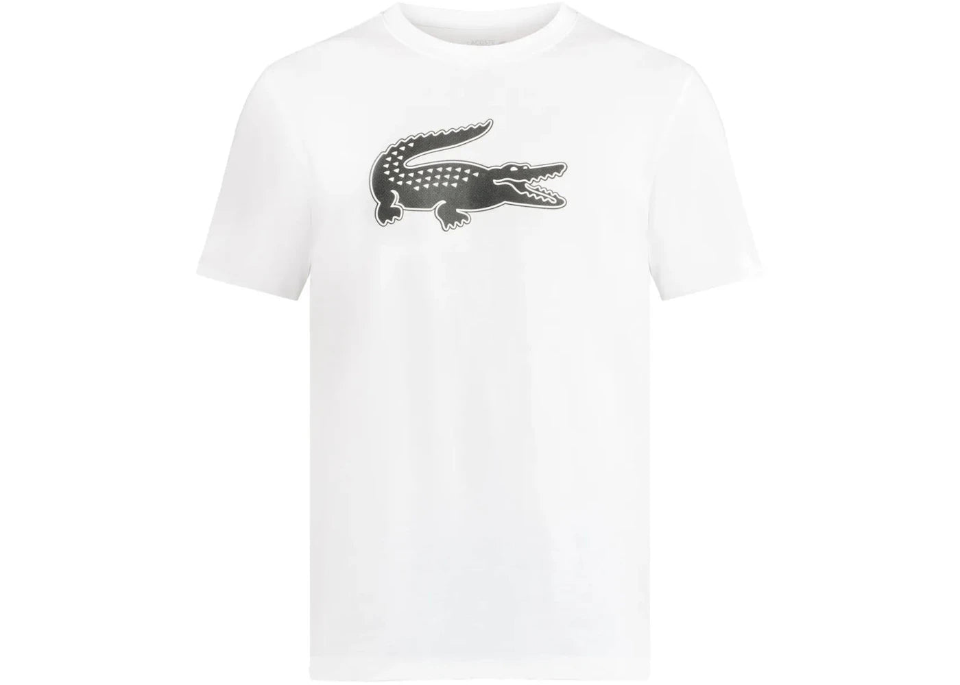 Lacoste Ultra Dry Xxl Logo Sport T-shirt White Black