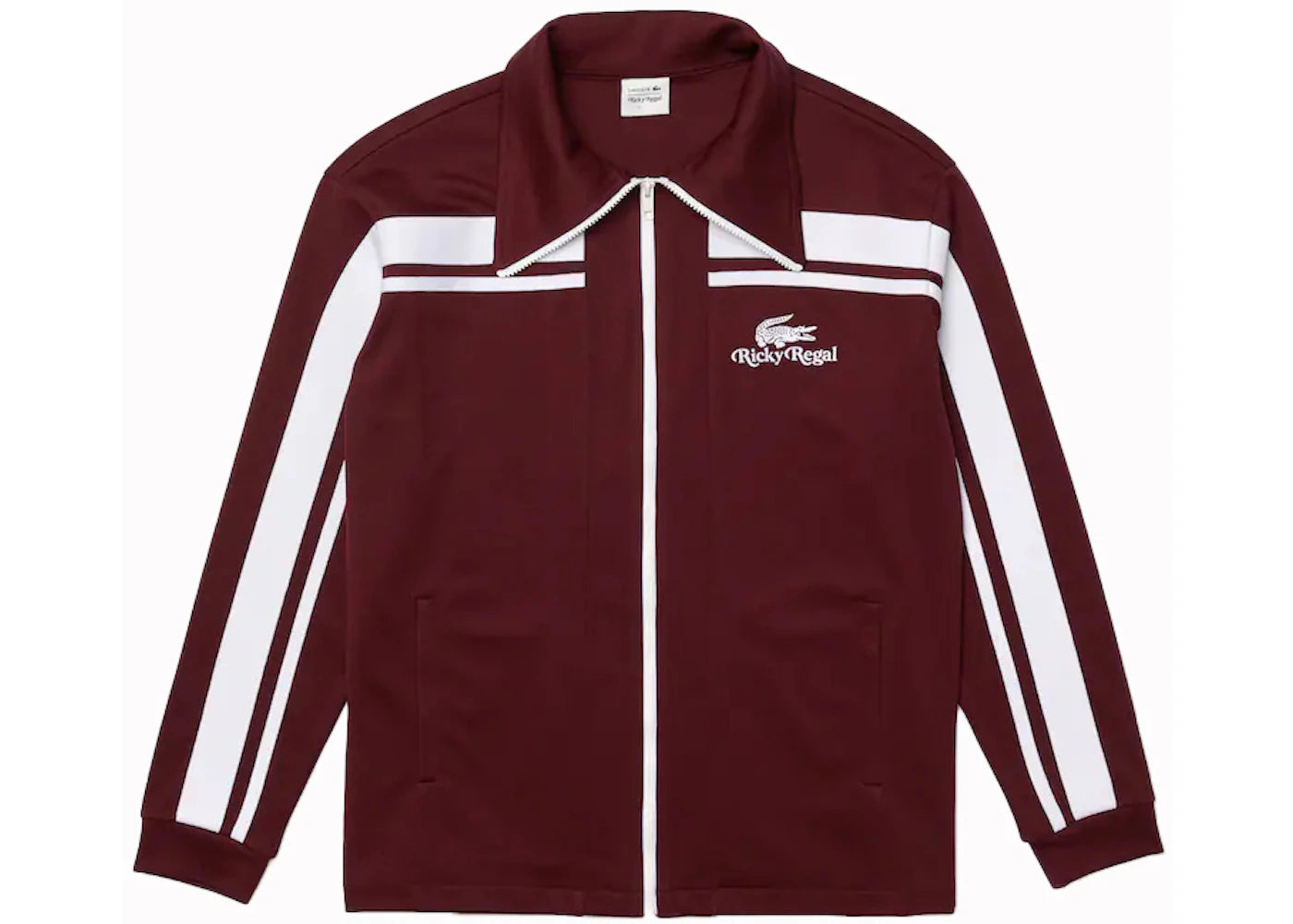 Lacoste x Ricky Regal Contrast Striped Piqué Zip Jacket Sirius