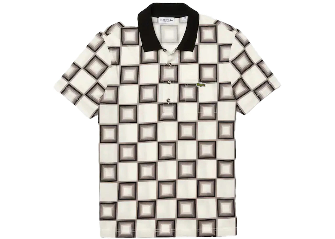 Lacoste x Ricky Regal Regular Fit Cotton Polo Checkerboard
