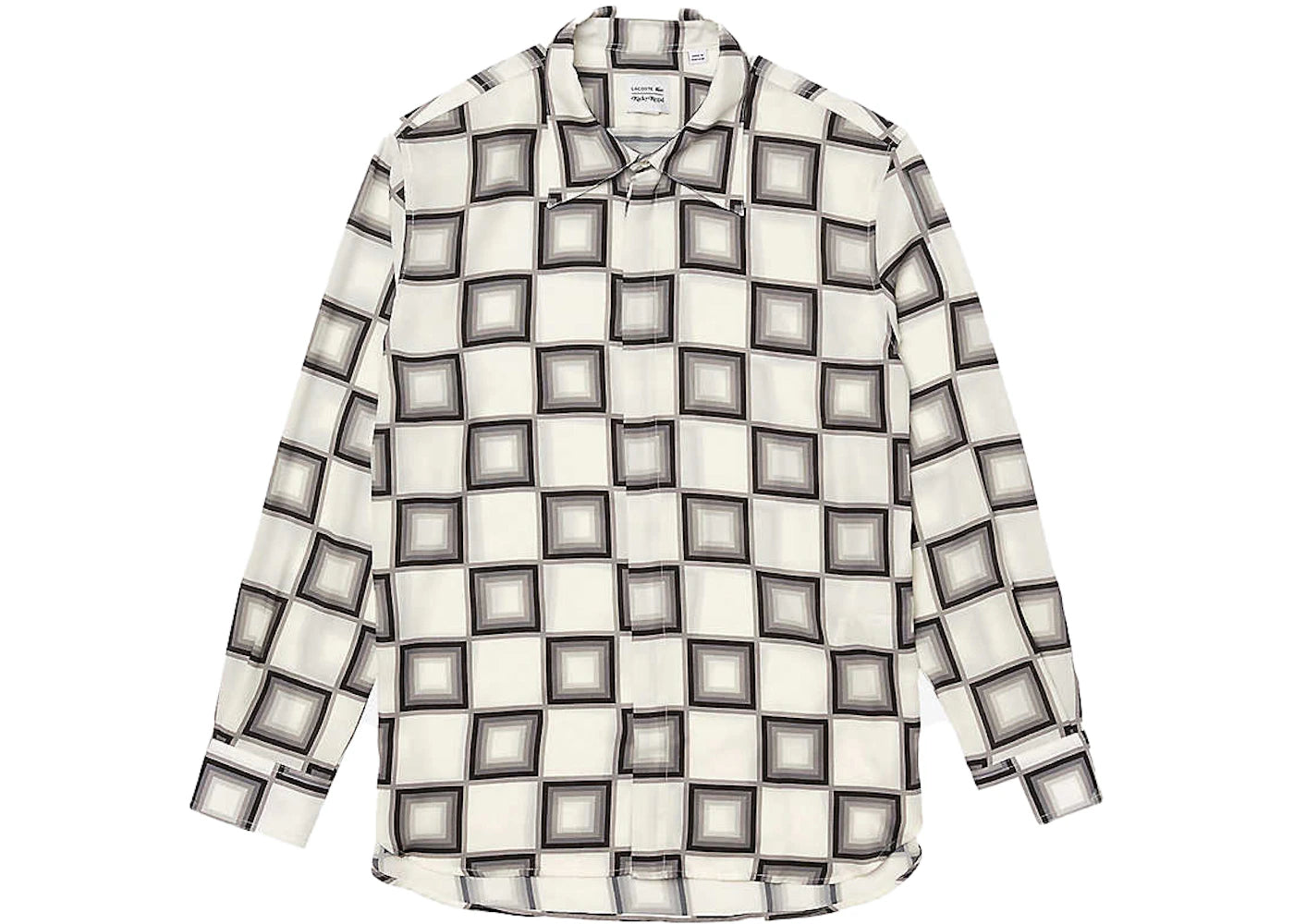 Lacoste x Ricky Regal Relaxed Fit Flowy Shirt Checkerboard