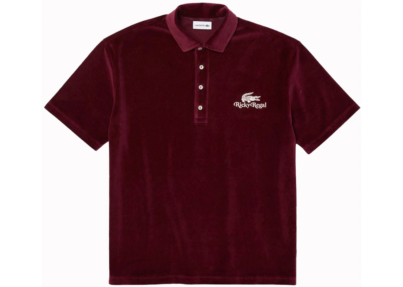 Lacoste x Ricky Regal Relaxed Fit Velvet Polo Sirius