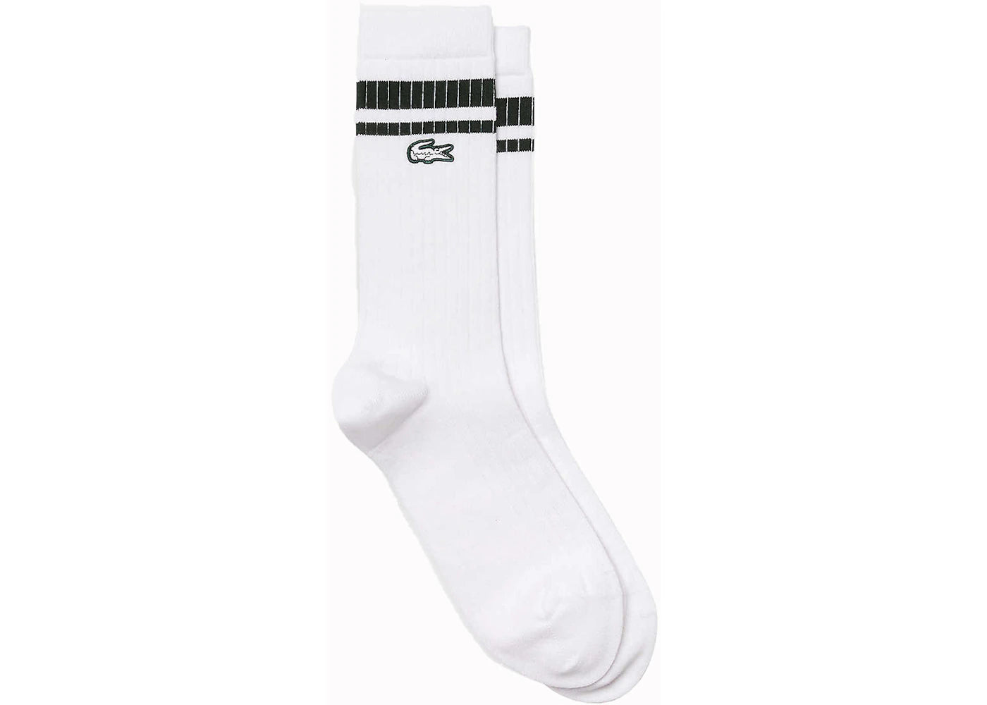 Lacoste x Ricky Regal Striped Ribbed Long Socks White/Green