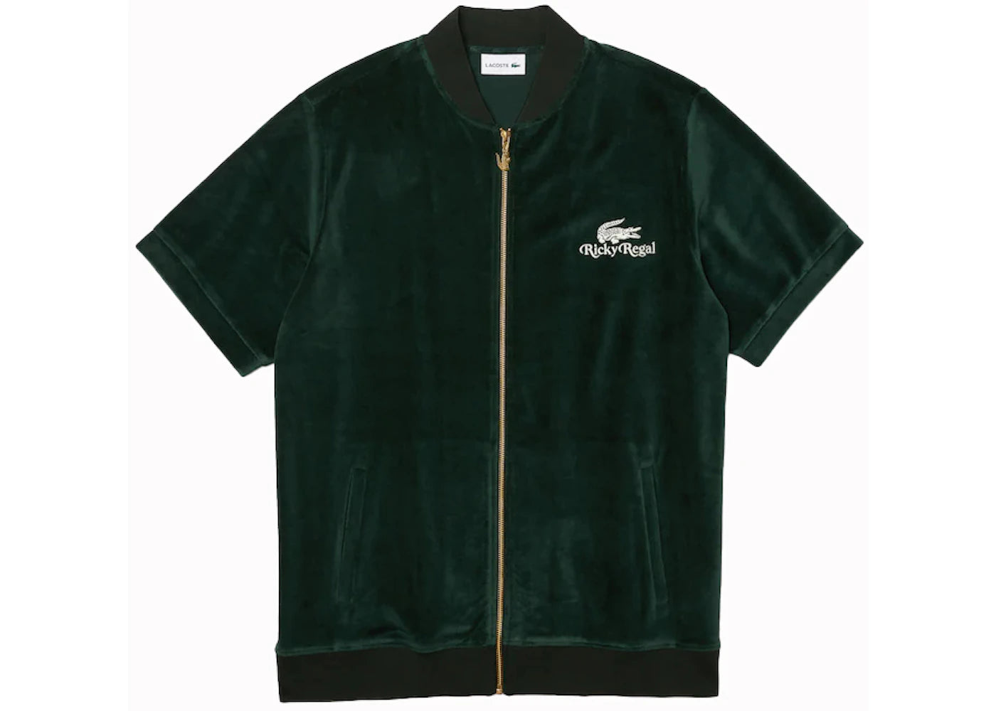 Lacoste x Ricky Regal Velvet Zip Jacket Green