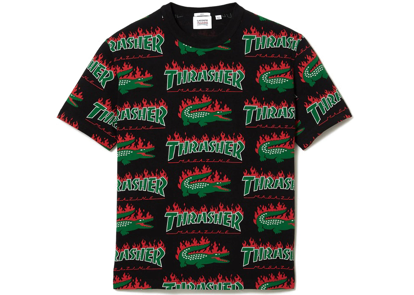 Lacoste x Thrasher Oversized T-Shirt Black