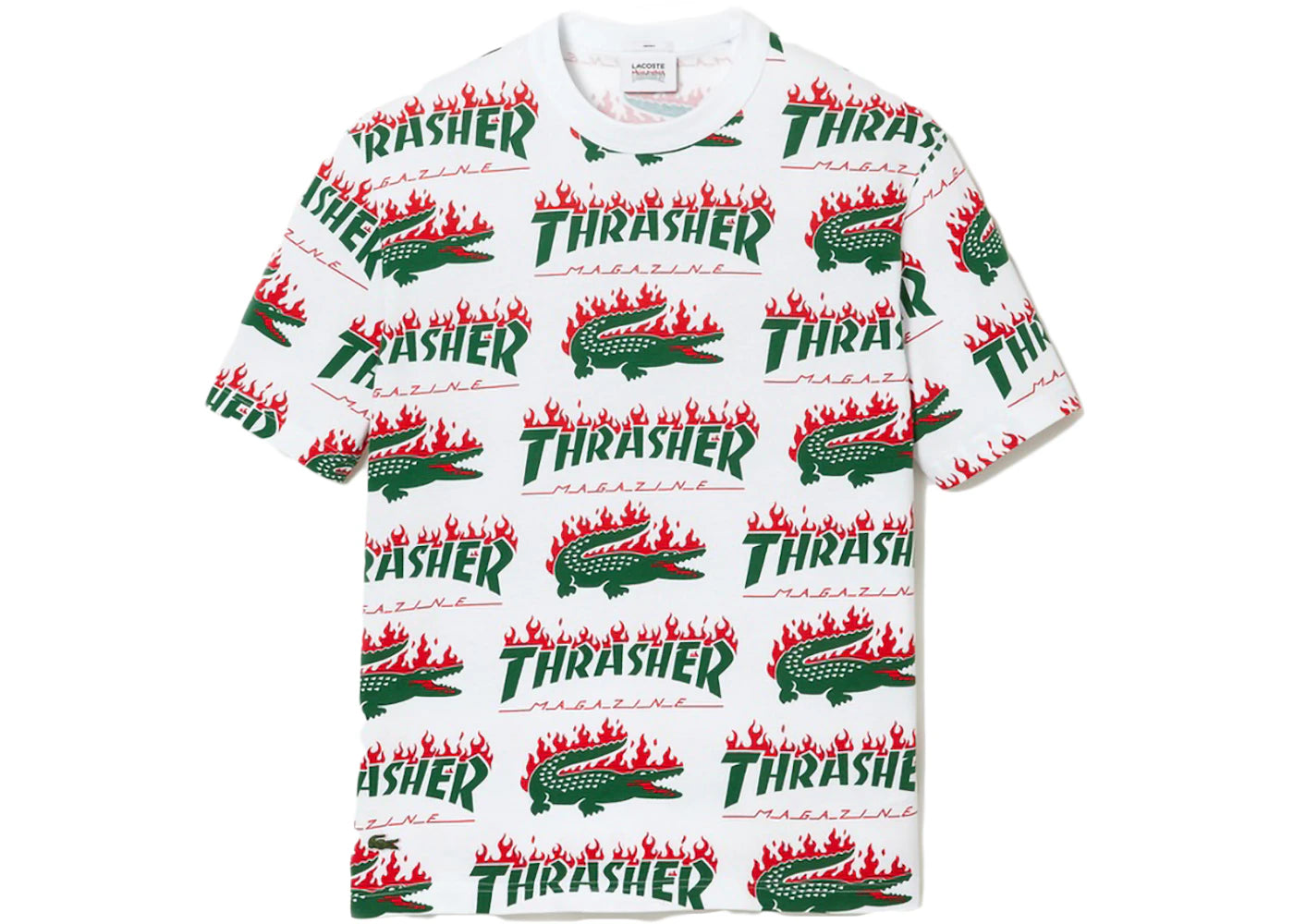 Lacoste x Thrasher Oversized T-Shirt White