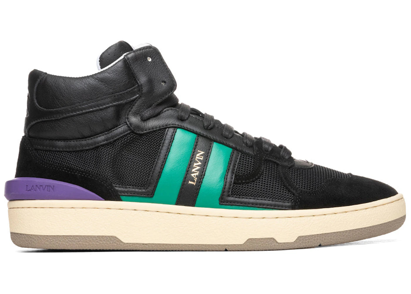Lanvin Clay High Top Black Green