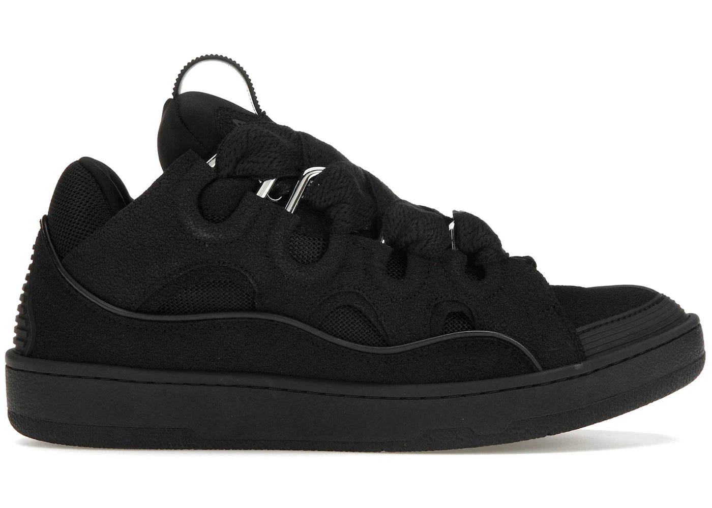 Lanvin Leather Curb Triple Black
