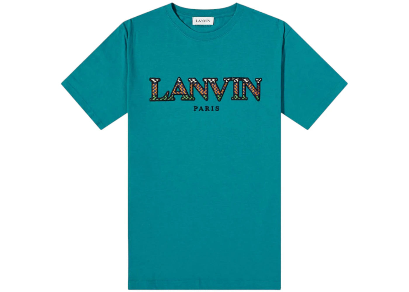 Lanvin Logo T-shirt Teal Blue
