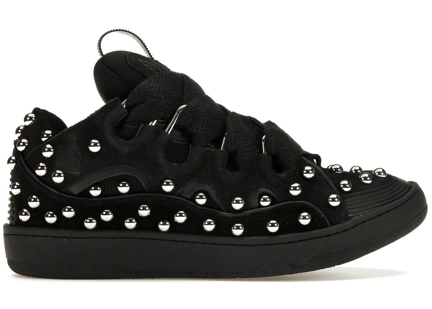 Lanvin Studded Leather Curb Sneaker Black (Women's)