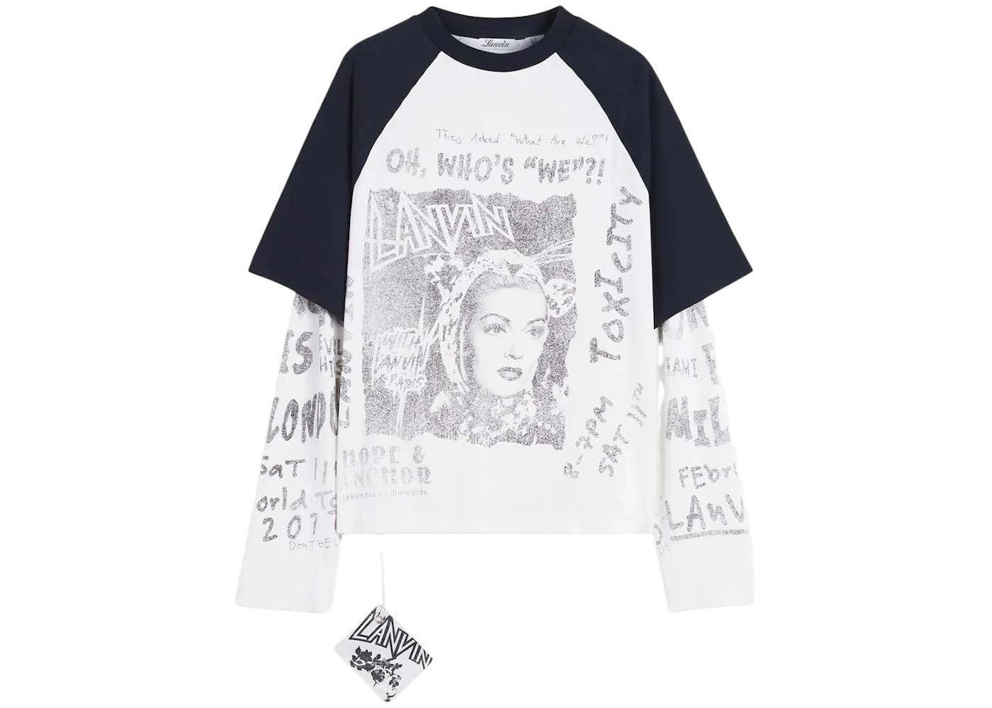 Lanvin x Future Long-Sleeved Print T-shirt Black