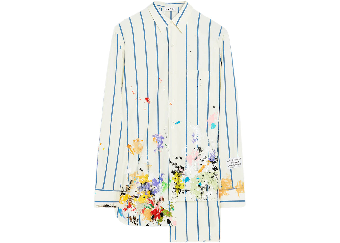 Lanvin x Gallery Dept. Patchwork Shirt With Paint Marks White