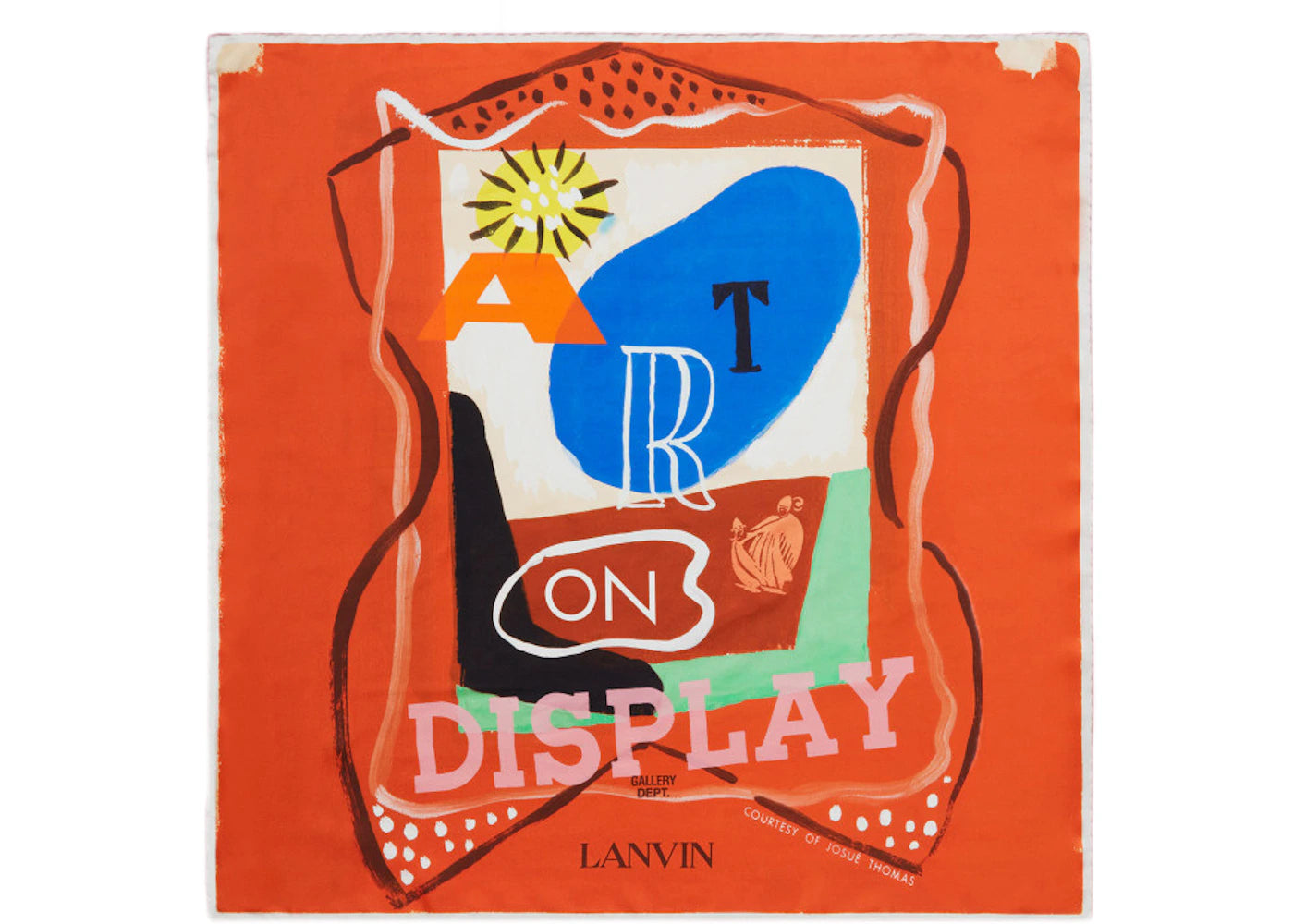 Lanvin x Gallery Dept. Print Silk Square Scarf Multicolor