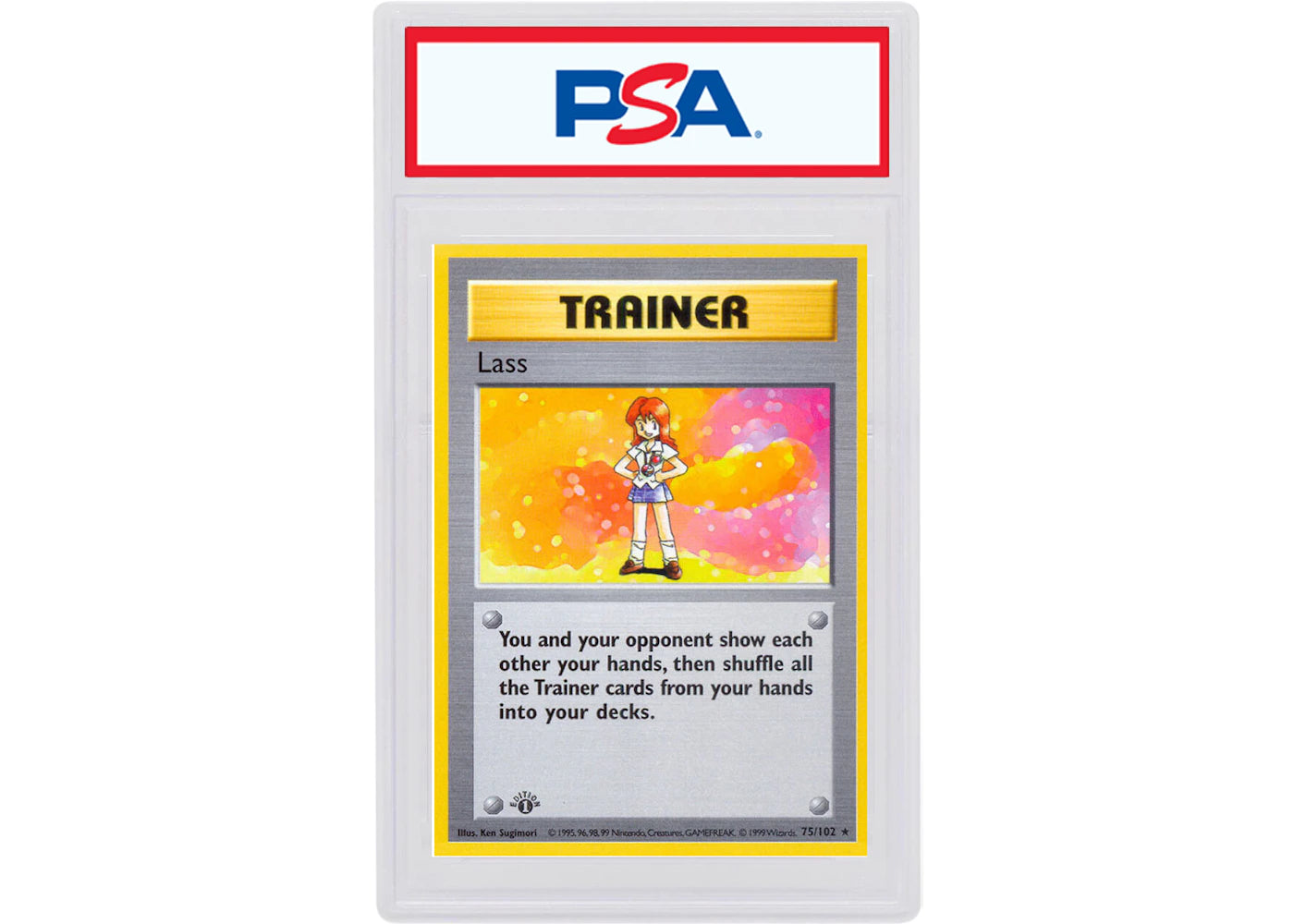 Lass 1999 Pokemon TCG Base Set 1st Edition #75/102 (PSA or BGS Graded)