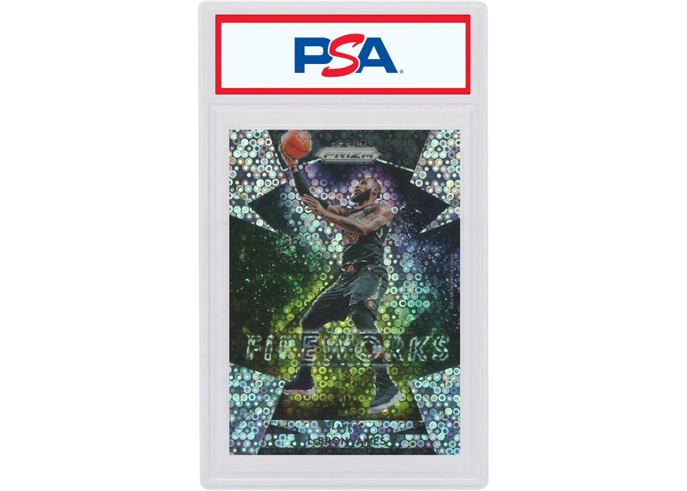 LeBron James 2018 Panini Prizm Fireworks Fast Break #19 (PSA or BGS Graded)