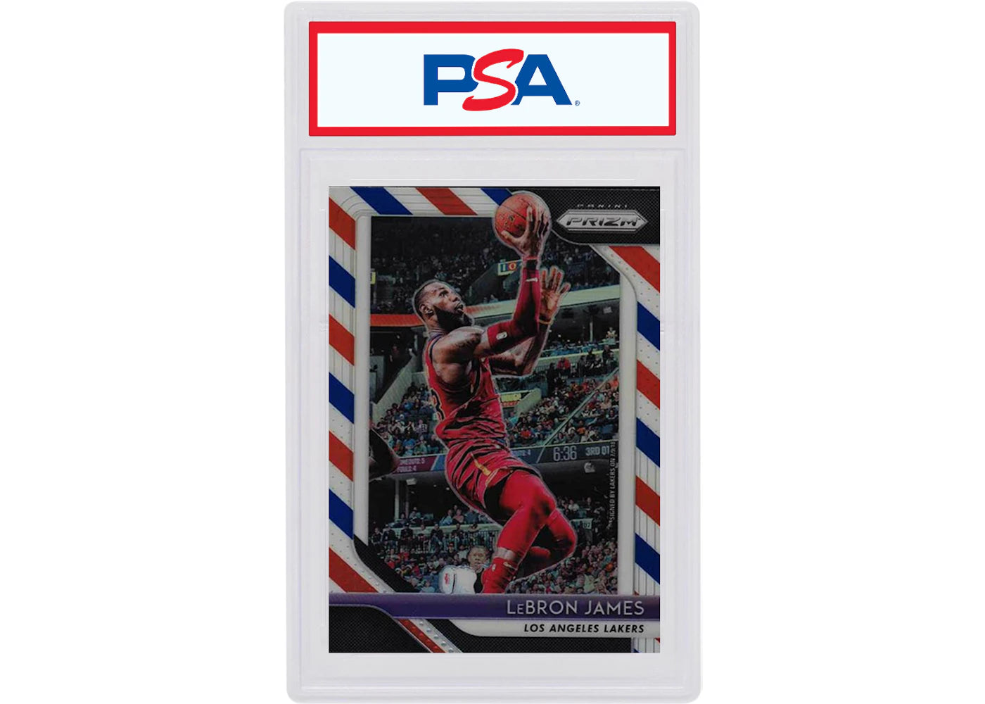LeBron James 2018 Panini Prizm Red/White/Blue #6 (PSA or BGS Graded)