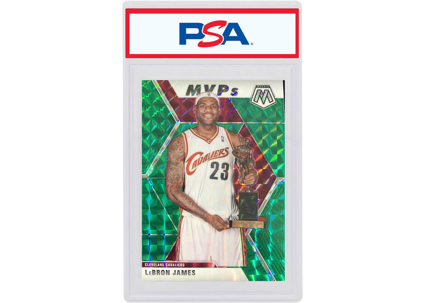 LeBron James 2019 Panini Mosaic MVP's Green #298 (PSA or BGS Graded)