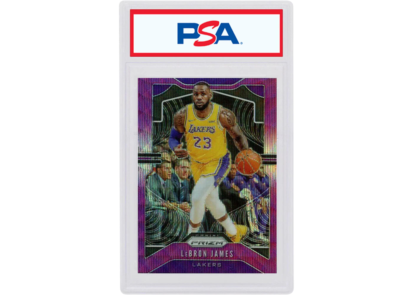 LeBron James 2019 Panini Prizm Purple Wave #129 (PSA or BGS Graded)