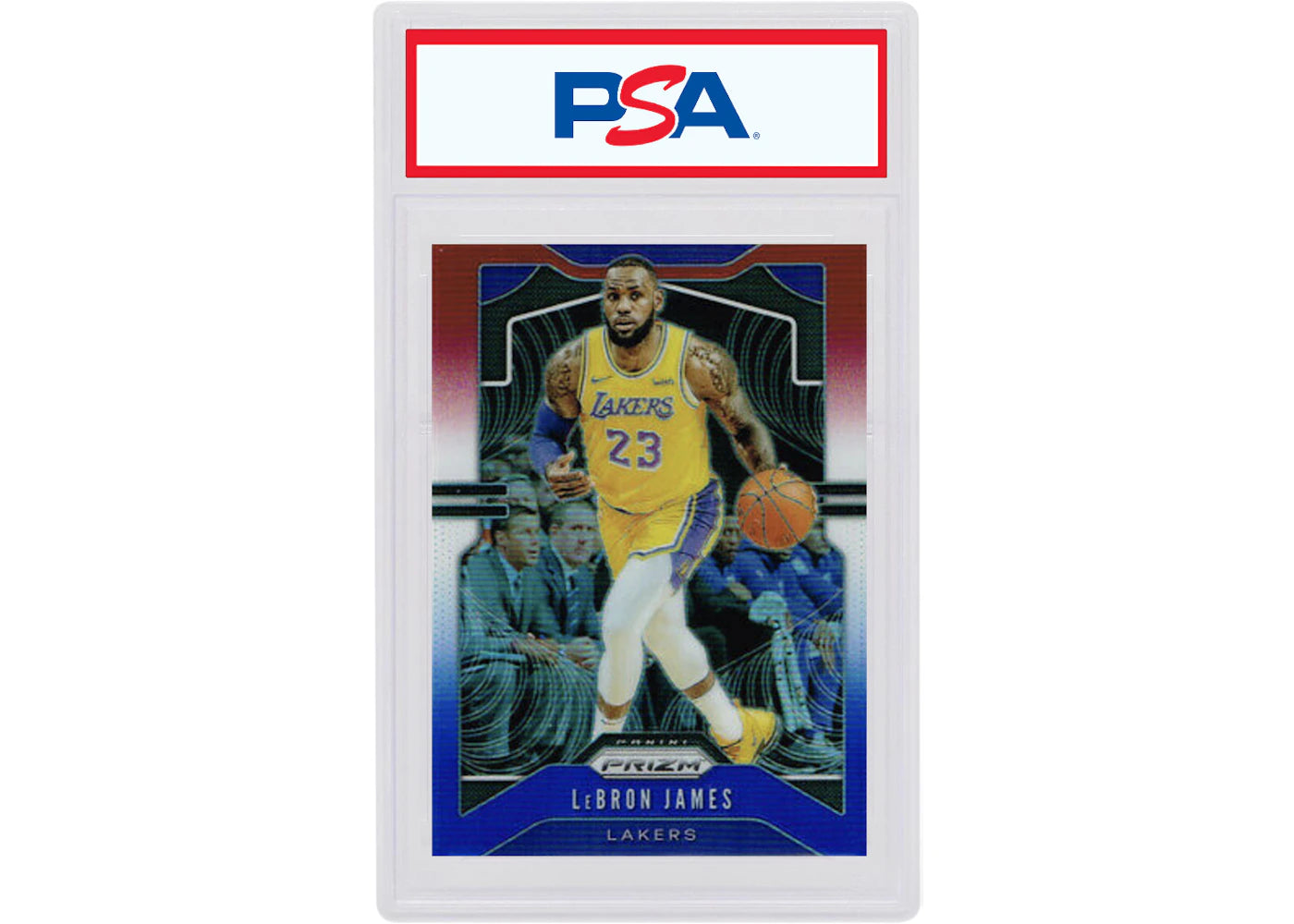 LeBron James 2019 Panini Prizm Red/White/Blue #129 (PSA or BGS Graded)