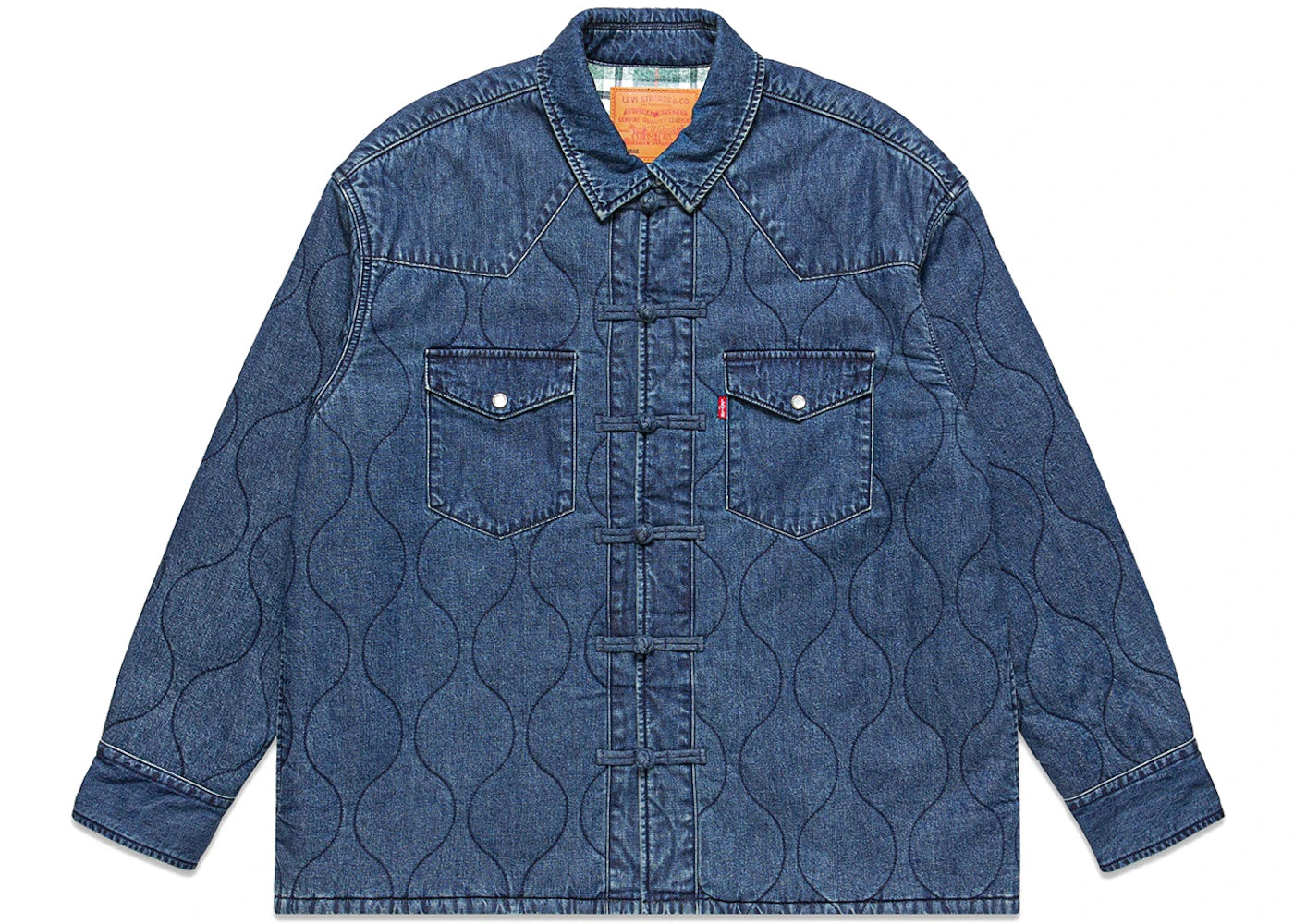 Levis x CLOT Padded Western Shirt Indigo Blue