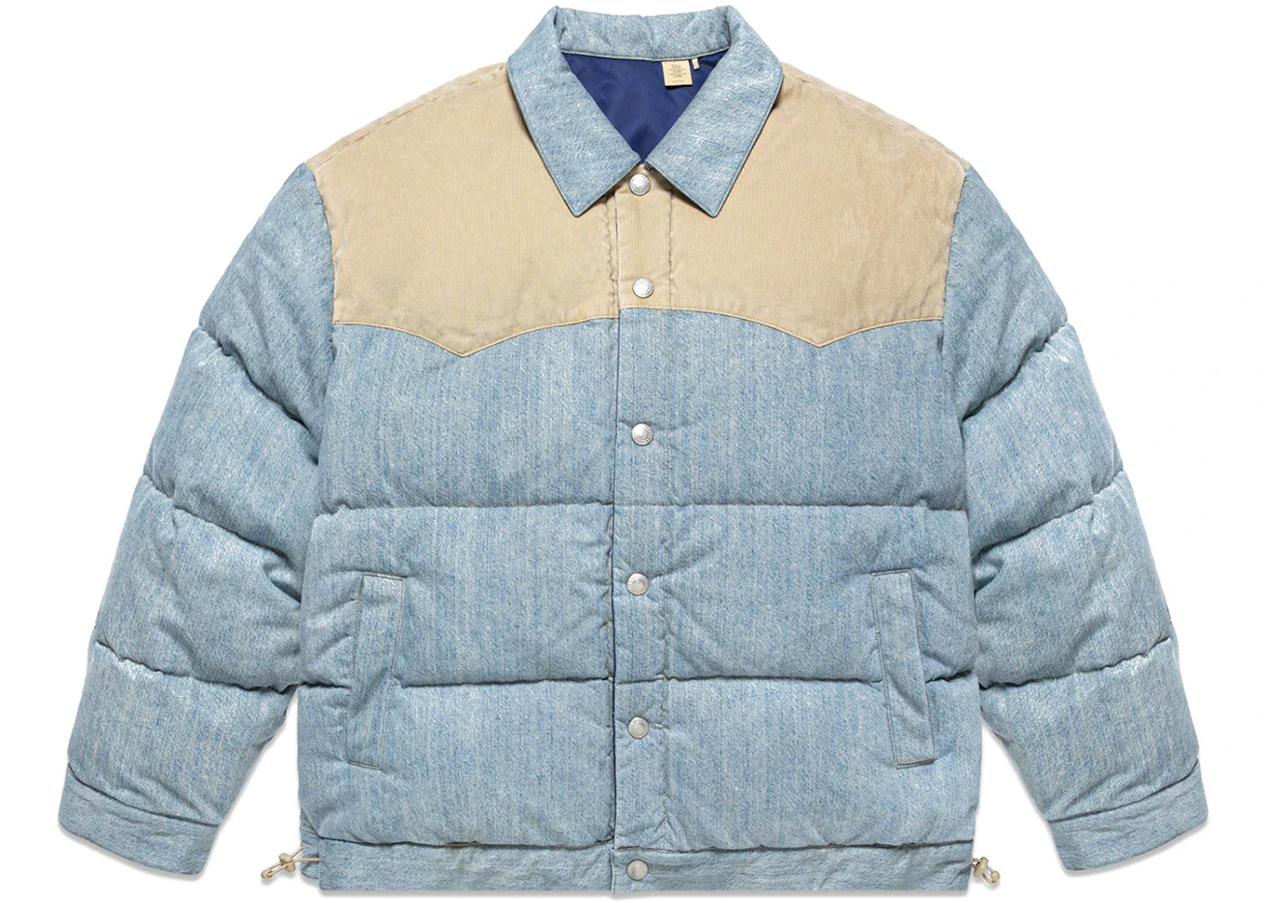 Levis x CLOT Reversible Denim Puffer Jacket Indigo Blue