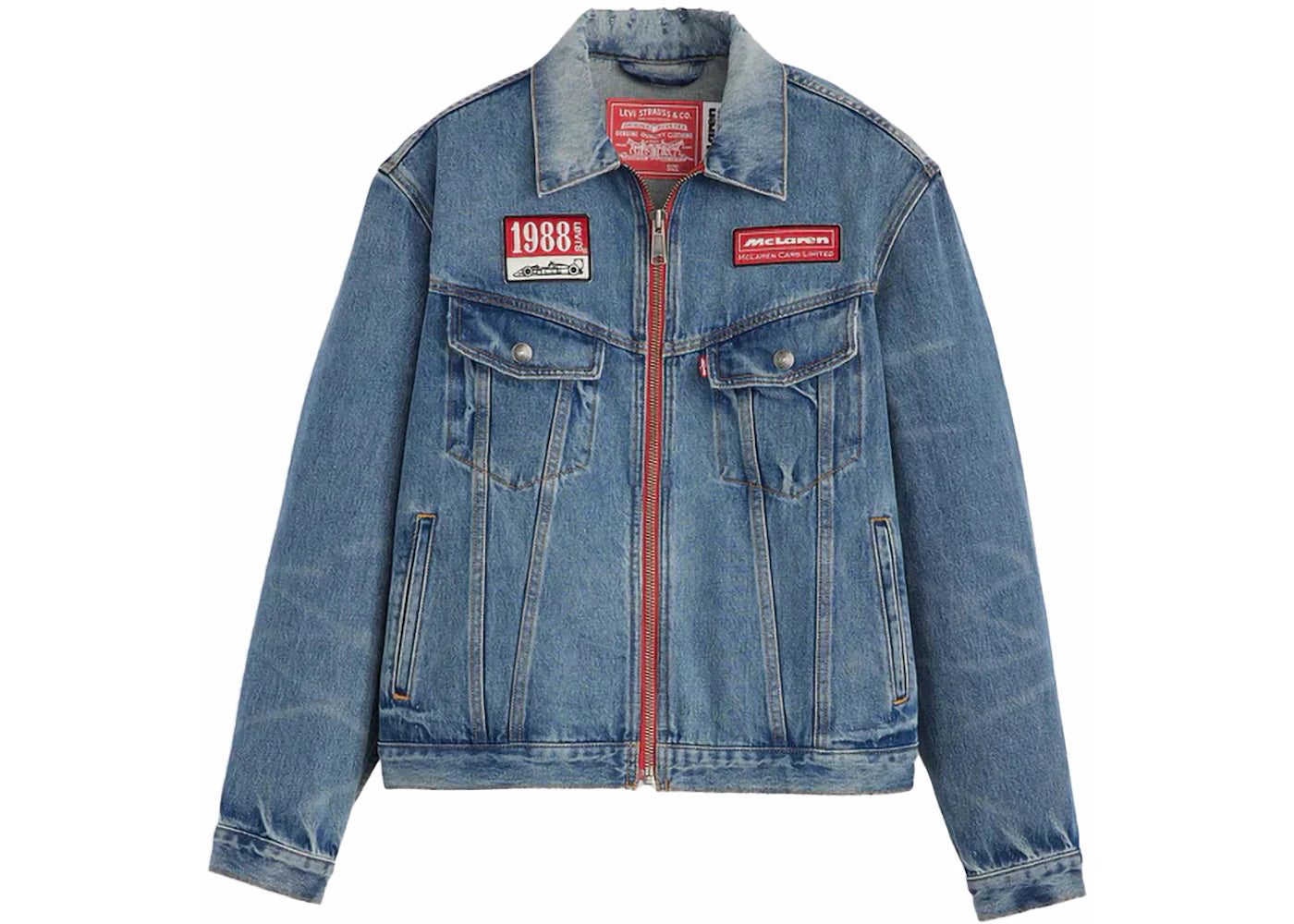 Levis x McLaren Racing Heritage Trucker Jacket Medium Indigo