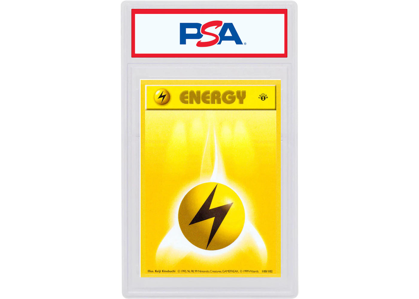 Lightning Energy 1999 Pokemon TCG Base Set 1st Edition #100/102 (PSA or BGS Graded)