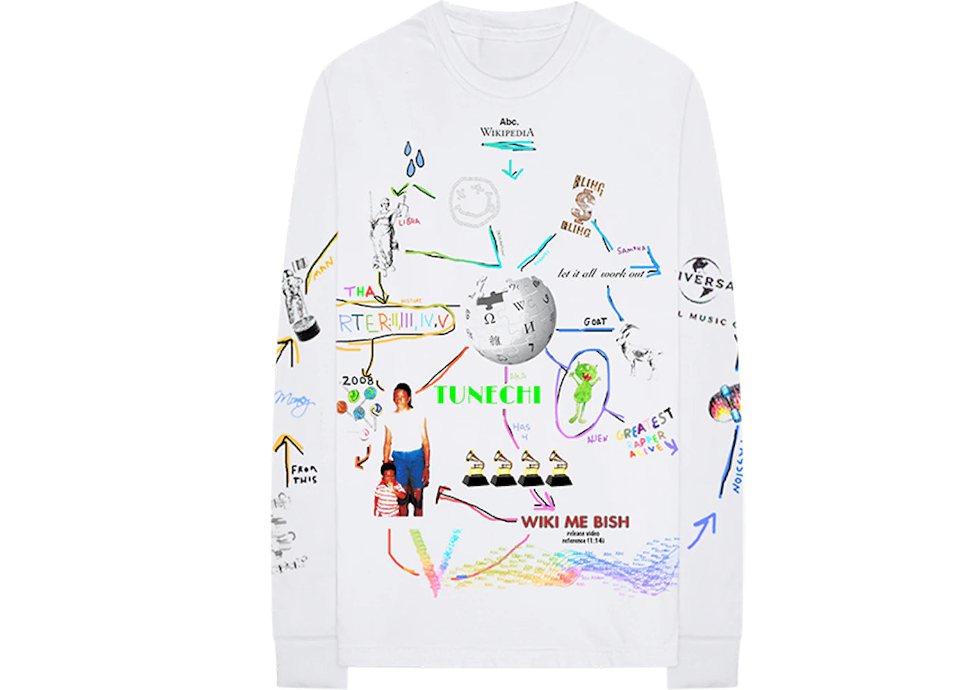Lil Wayne Advisory Board Crystals Wikipedia L/S Tee White