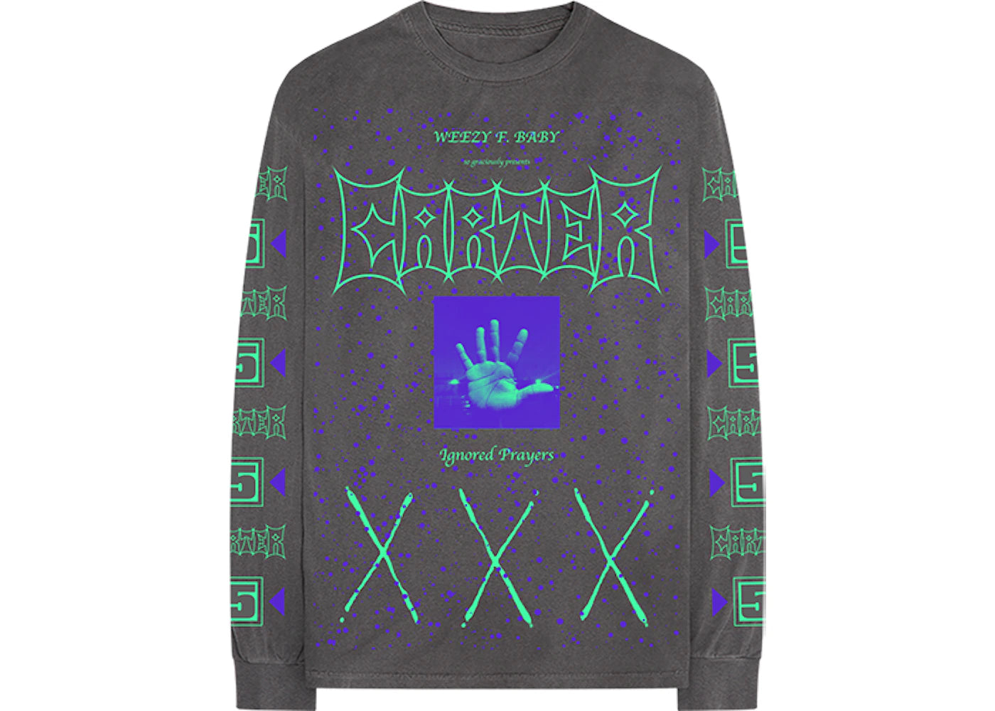 Lil Wayne Ignored Prayers L/S Tee Grey