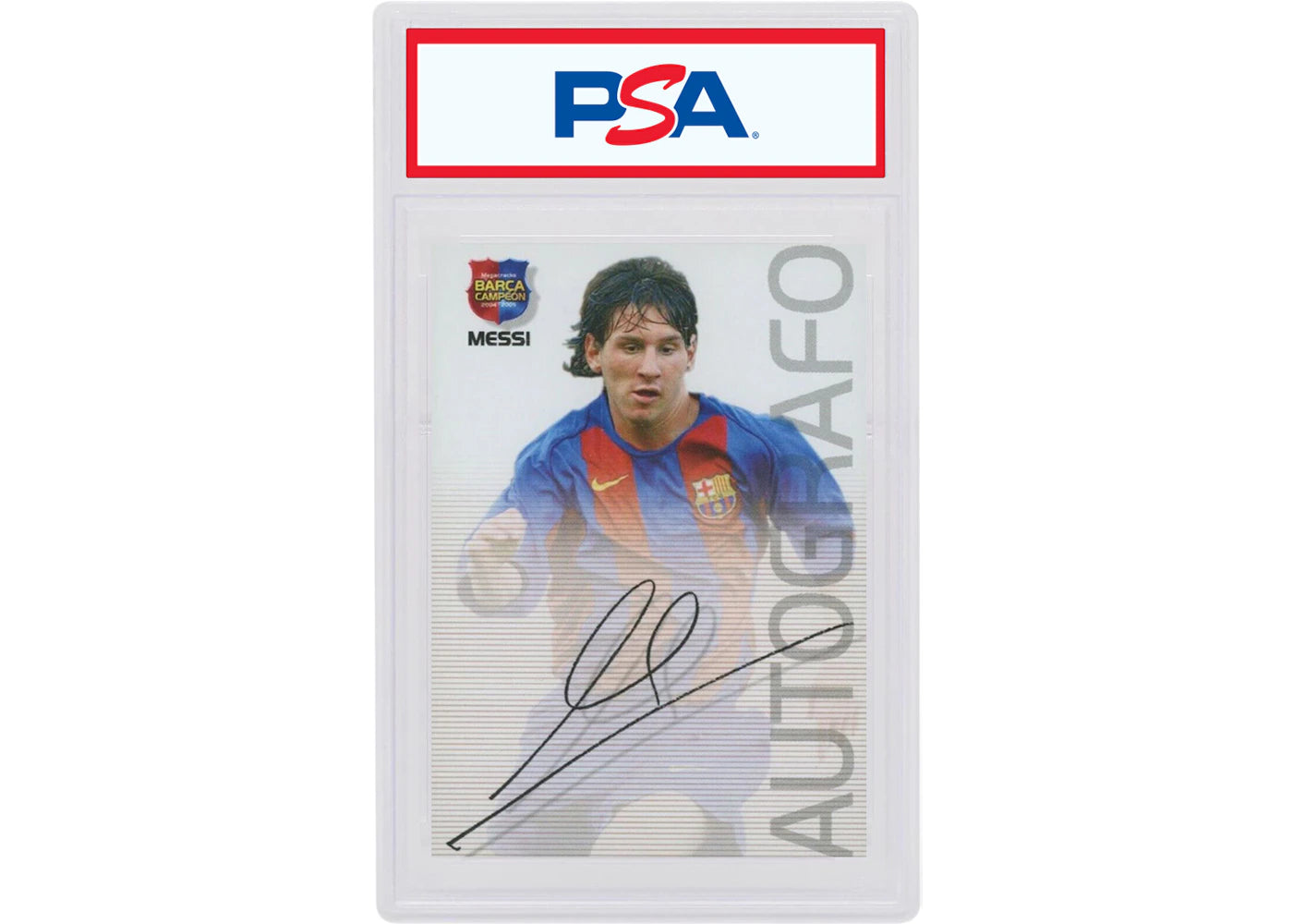 Lionel Messi 2004 Panini Sports Megacrack Barca Campeon #89 (PSA or BGS Graded)