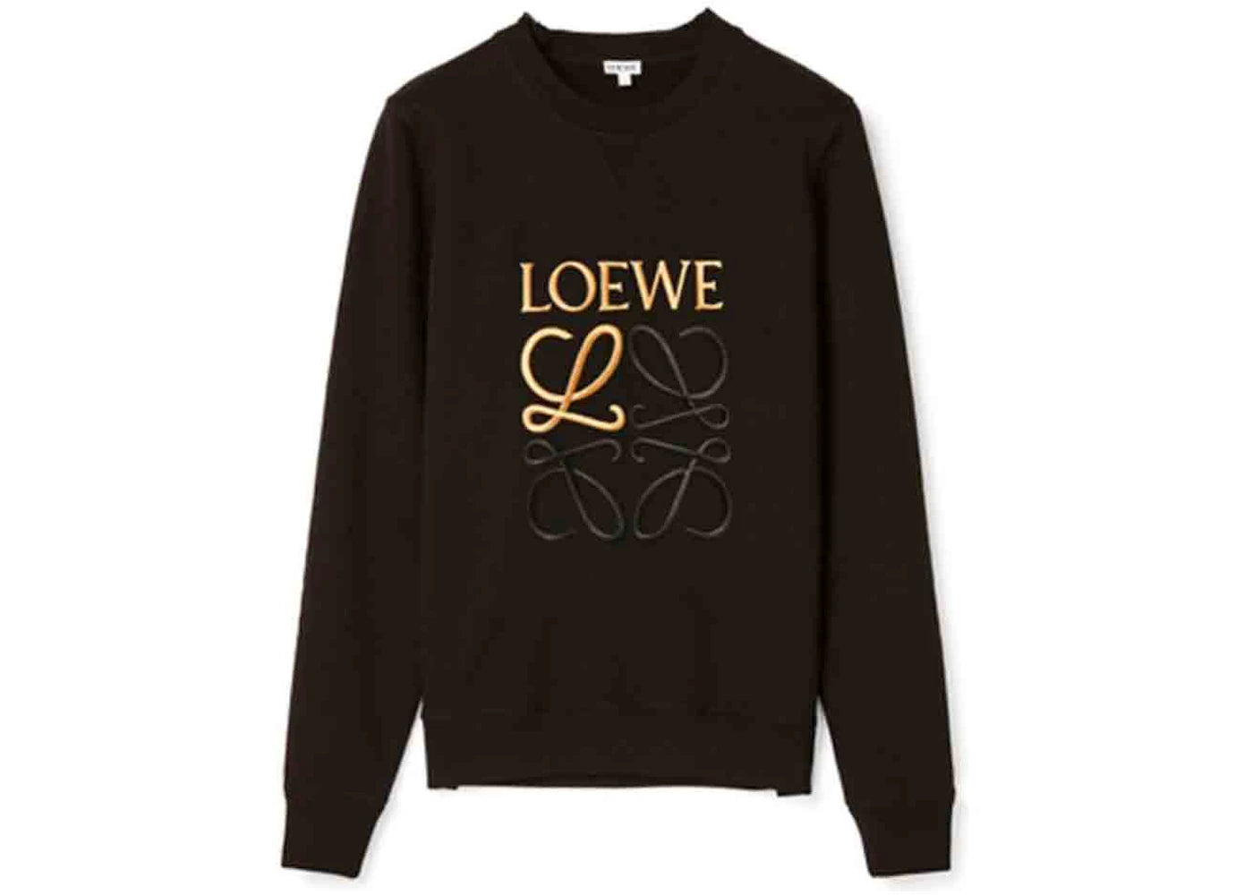LOEWE Anagram Embroidered Sweatshirt Black