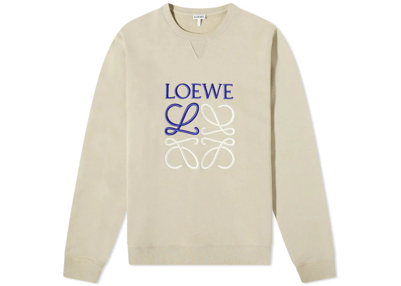 LOEWE Anagram Sweatshirt Stone Grey/Navy/White