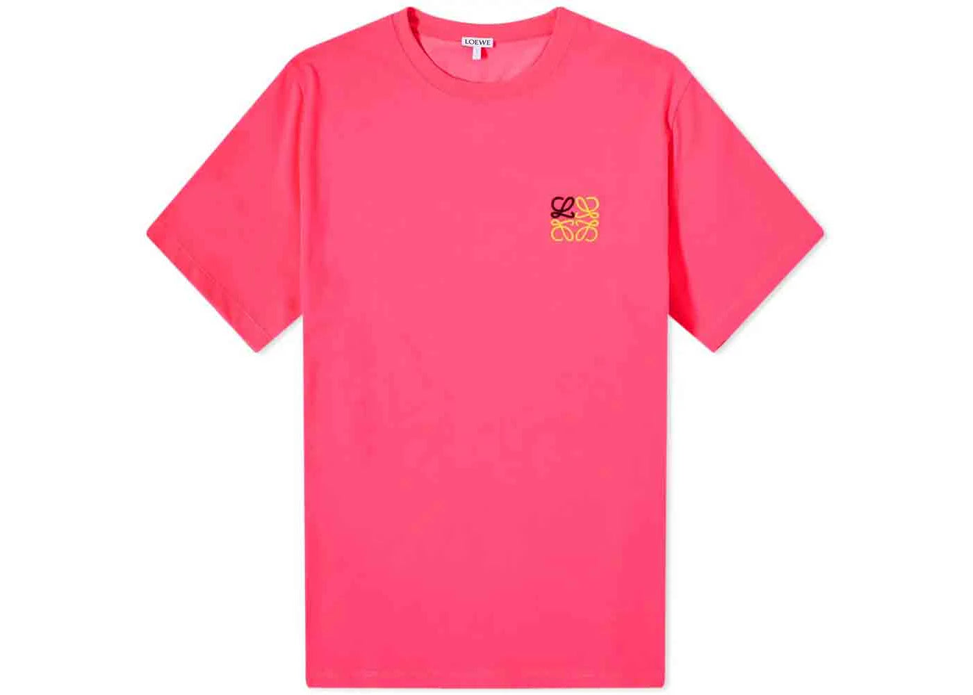 LOEWE Anagram T-shirt Fluo Pink