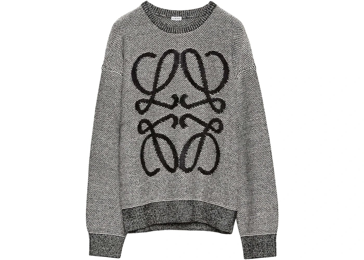 LOEWE Anagram Wool Sweater White/Black