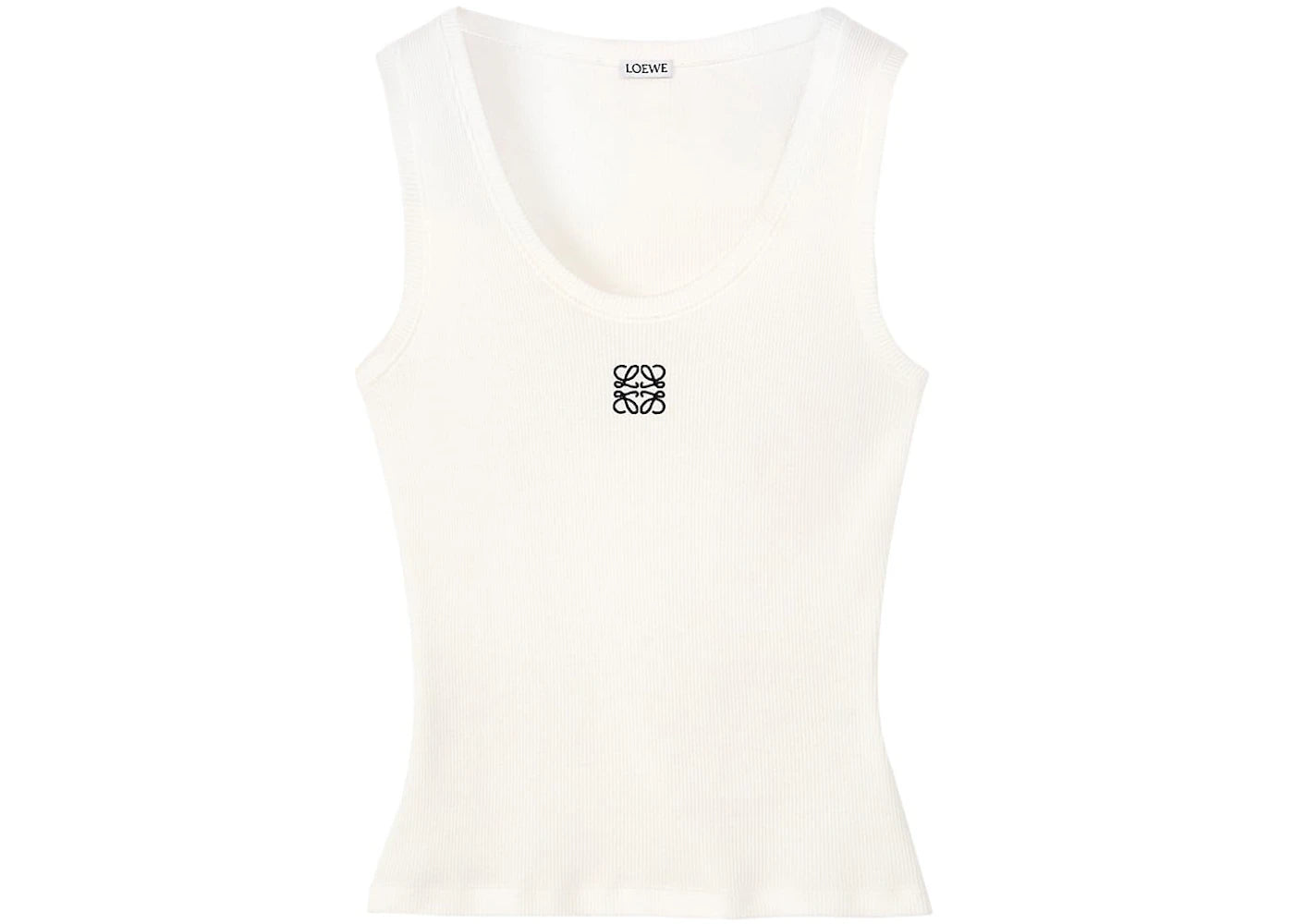 LOEWE Cotton Anagram Tank Top White