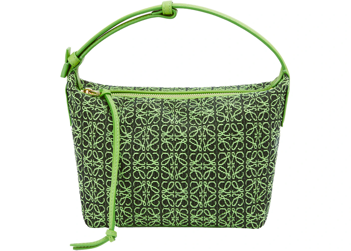 LOEWE Cubi Bag Small Anagram Jacquard Green/Apple Green